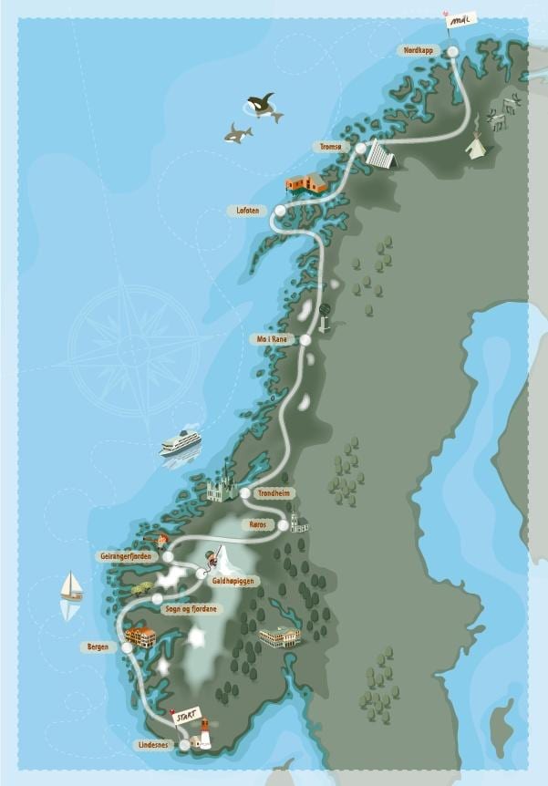 camping Norvegia mappa