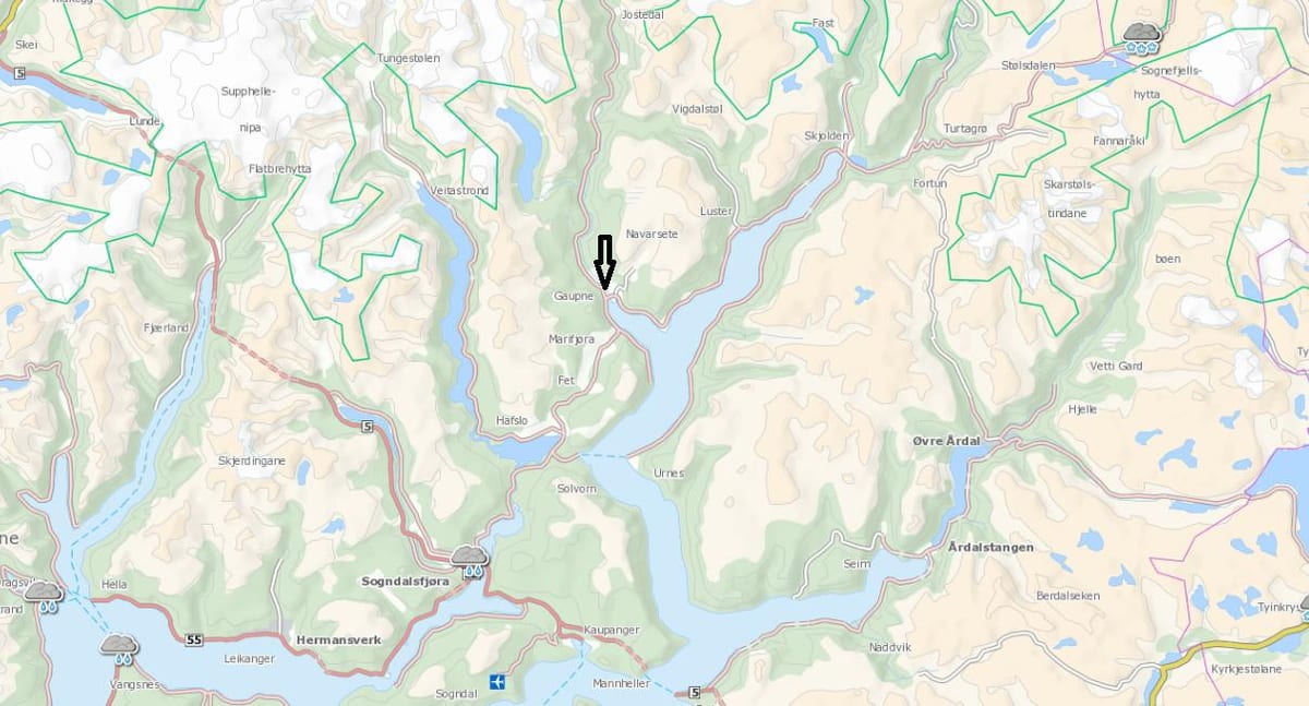 Mappa di Norvegia kommune