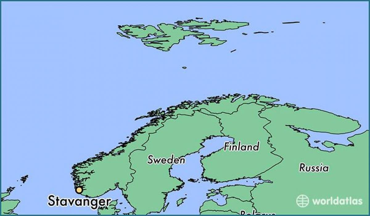 mappa di stavanger, Norvegia