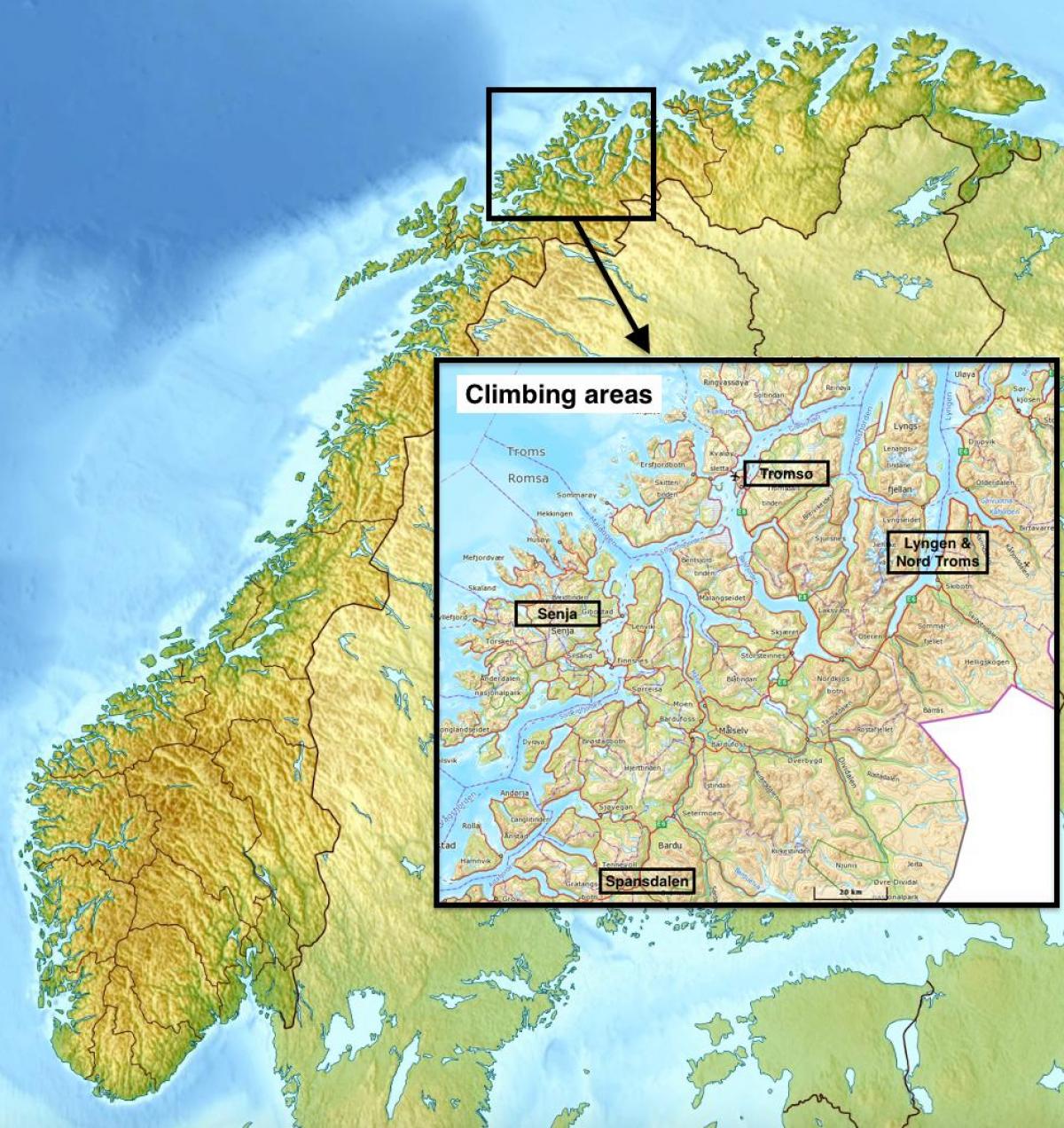tromsø Norvegia mappa