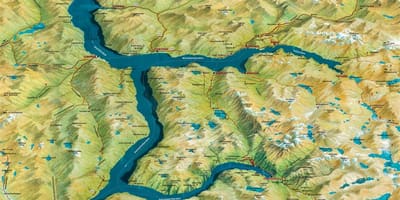 Mappa geiranger in Norvegia