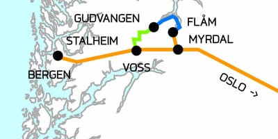 Mappa di Norvegia in un guscio di noce