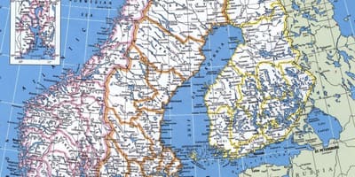 Mappa di mappa Norvegia