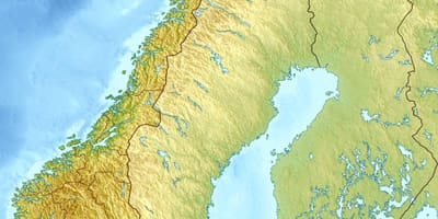 Mappa di fisica Norvegia