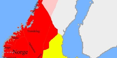 Mappa di Norvegia confini