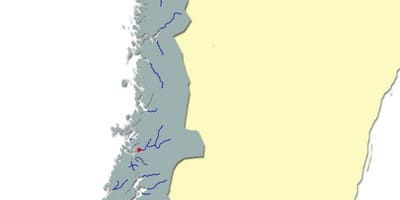 Mappa di Norvegia fiume