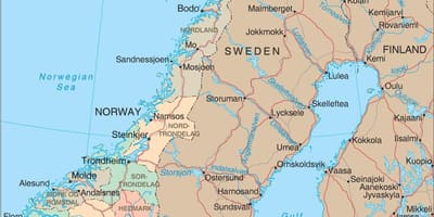 Norvegia province mappa