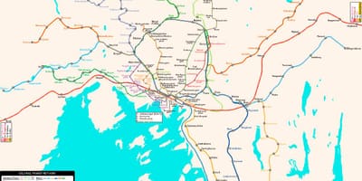 Mappa di Norvegia metro