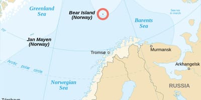 Mappa di Norvegia isole 