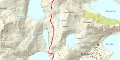 Mappa di Norvegia sentieri escursionistici