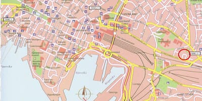 Mappa di oslo, Norvegia centro città
