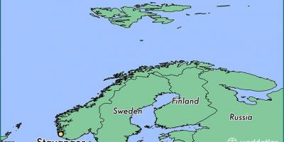 Mappa di stavanger, Norvegia